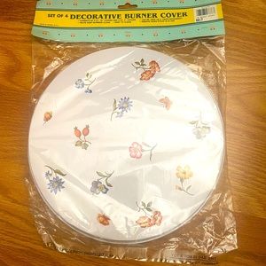 Decorative burner covers set of 4